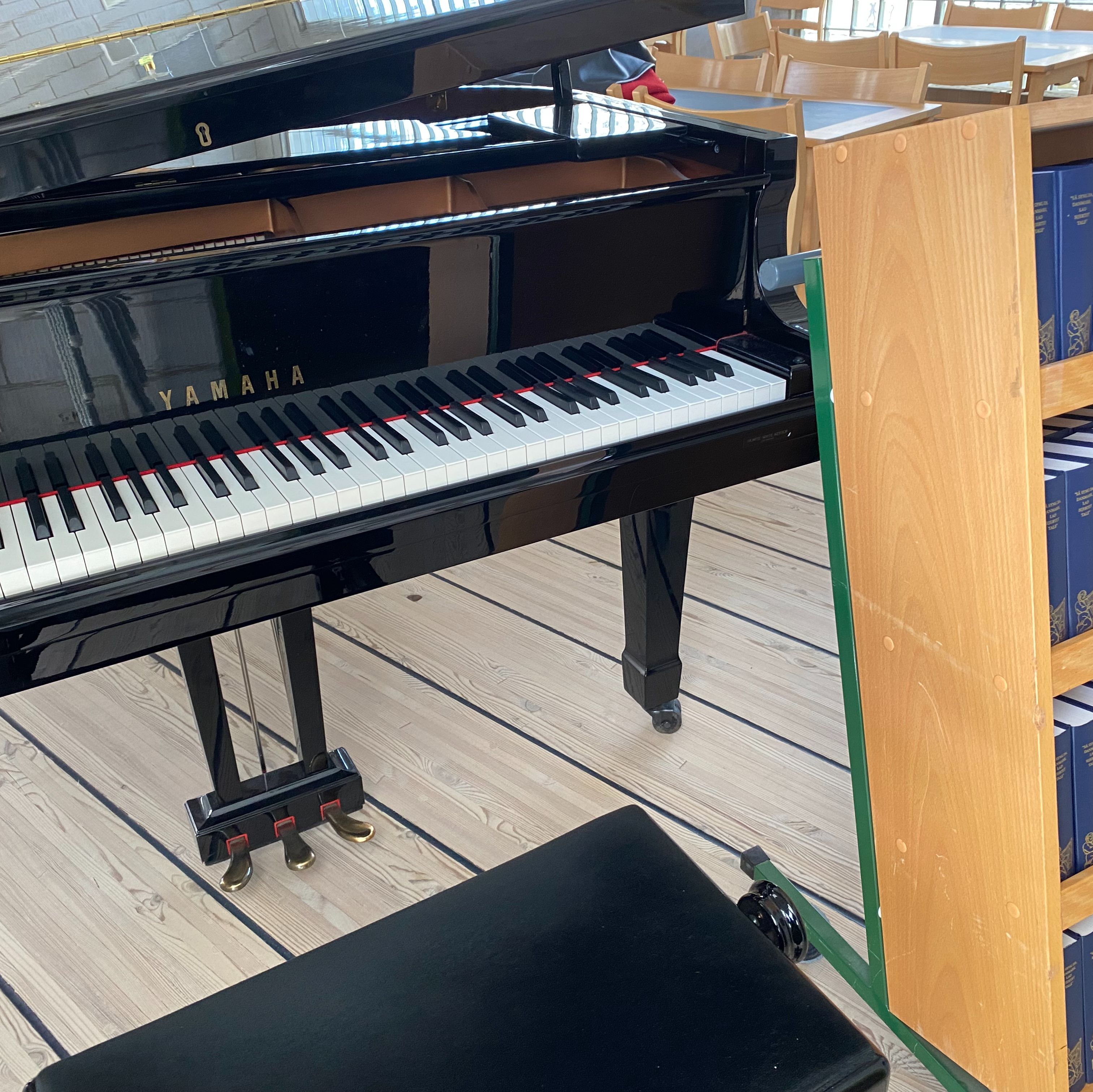 Flygel og højskolesangbøger